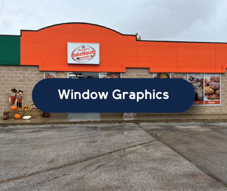 window graphics near me Saginaw MI at Reimold Printing