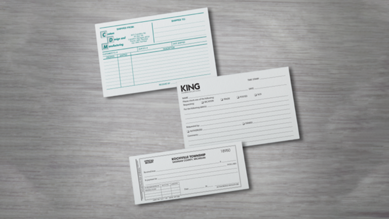 business forms printed near me Saginaw MI at Reimold Printing