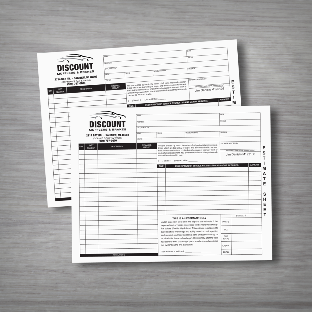 business forms printed near me Saginaw MI at Reimold Printing