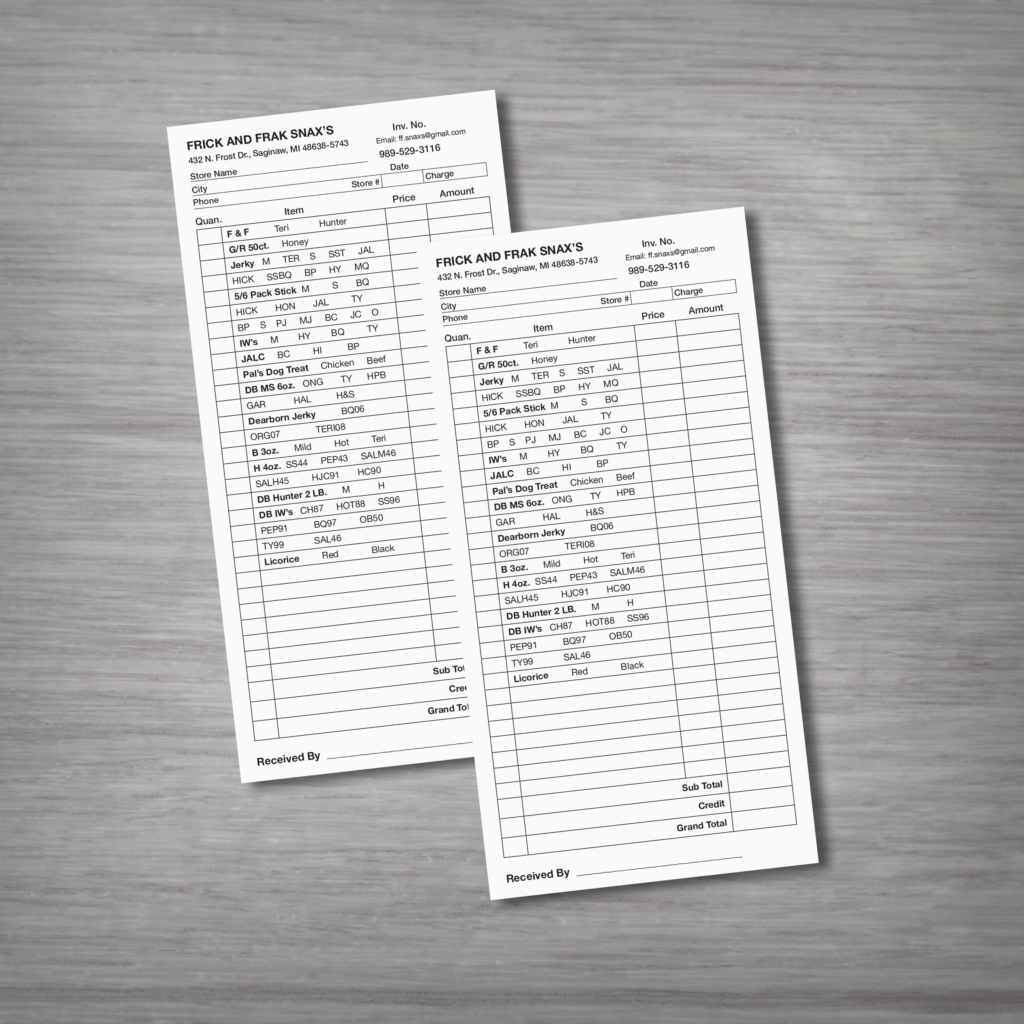 business forms printed near me Saginaw MI at Reimold Printing