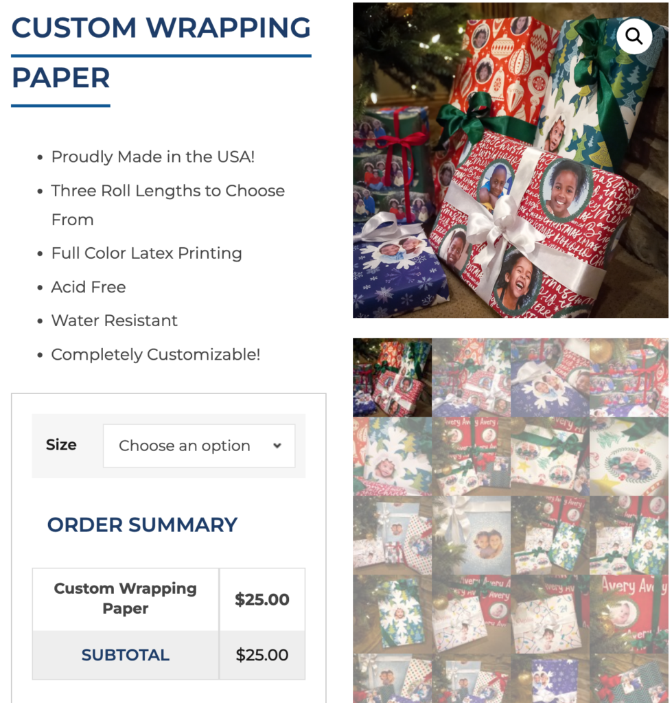 Custom Wrapping Paper