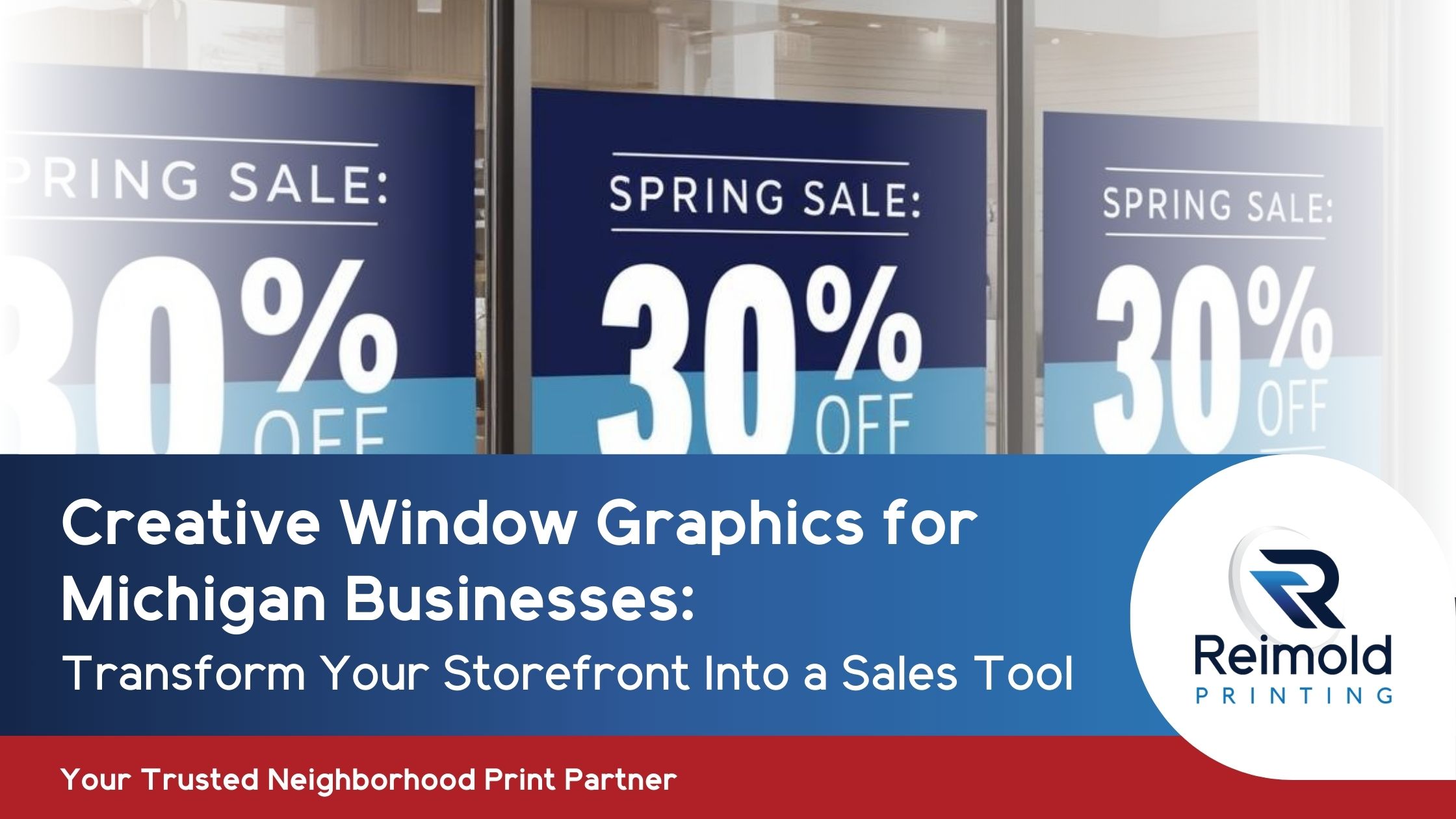 creative window graphics for Michigan