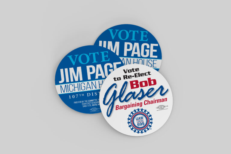 Political Stickers in Michigan