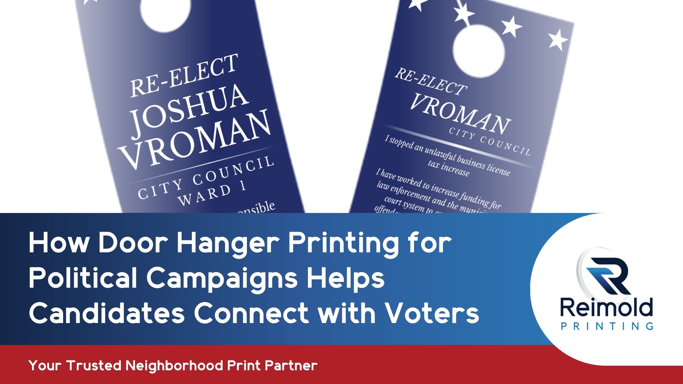 door hanger printing for political campaigns