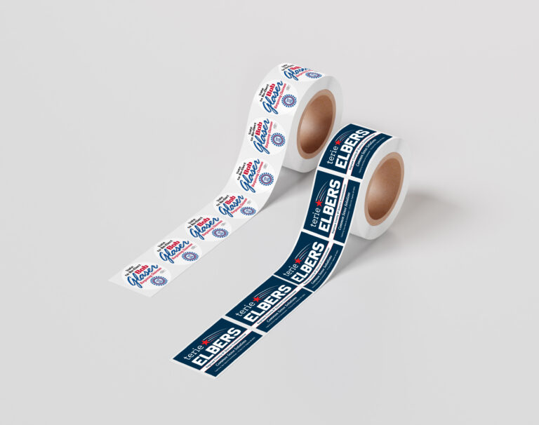 Political sticker roll
