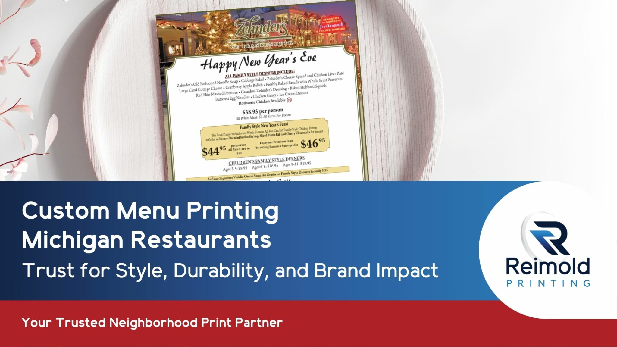Custom Branded Menu Custom Menu Printing Michigan Restaurants Trust for Style, Durability ...
